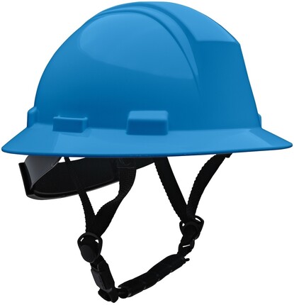 PIP Kilimanjaro ANSI Type II Full Brim Non-Vented Safety Helmets with 4-Point Chinstrap