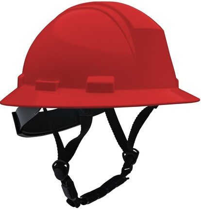 PIP Kilimanjaro ANSI Type II Full Brim Non-Vented Safety Helmets with 4-Point Chinstrap