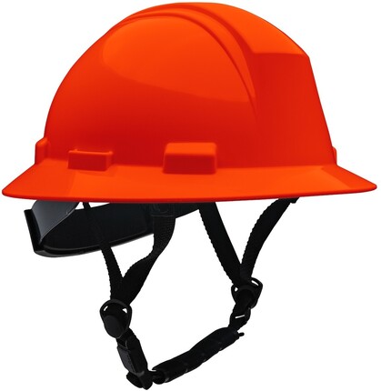 PIP Kilimanjaro ANSI Type II Full Brim Non-Vented Safety Helmets with 4-Point Chinstrap