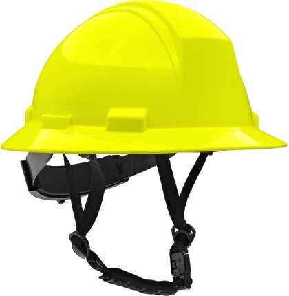 PIP Kilimanjaro ANSI Type II Full Brim Non-Vented Safety Helmets with 4-Point Chinstrap