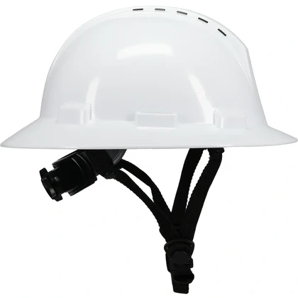 PIP Kilimanjaro Type II Full Brim Hard Hat with with 4-Point Textile Suspension and Vented Wheel ...