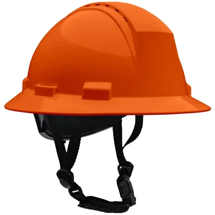 PIP Kilimanjaro Type II Full Brim Hard Hat with with 4-Point Textile Suspension and Vented Wheel ...