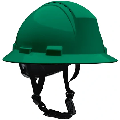 PIP Kilimanjaro Type II Full Brim Hard Hat with with 4-Point Textile Suspension and Vented Wheel ...