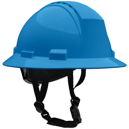 PIP Kilimanjaro Type II Full Brim Hard Hat with with 4-Point Textile Suspension and Vented Wheel ...