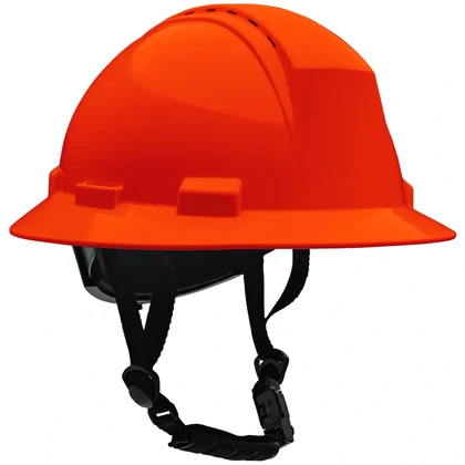 PIP Kilimanjaro Type II Full Brim Hard Hat with with 4-Point Textile Suspension and Vented Wheel ...