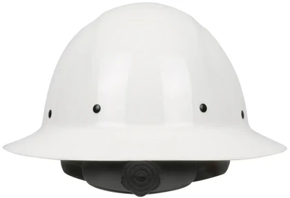 PIP Wolfjaw Full Brim Smooth Dome Hard Hat 8-Point Riveted Suspension and Wheel-Ratchet Adjustmen...