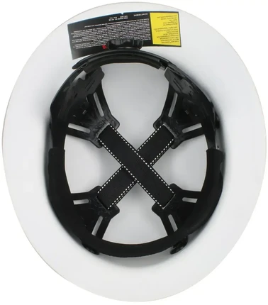 PIP Wolfjaw Full Brim Smooth Dome Hard Hat 8-Point Riveted Suspension and Wheel-Ratchet Adjustmen...
