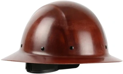 PIP Wolfjaw Full Brim Smooth Dome Hard Hat 8-Point Riveted Suspension and Wheel-Ratchet Adjustmen...