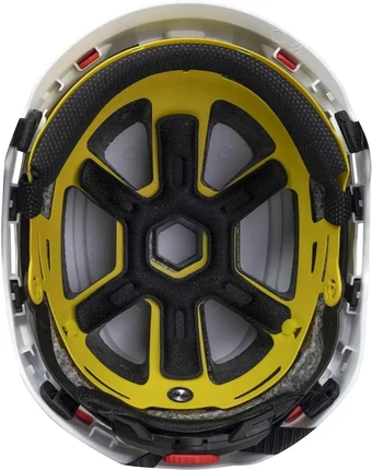 PIP Traverse Vented Industrial Climbing Helmet with Wheel Ratchet Adjustment and 4-Point Chin Str...