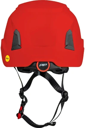 PIP Traverse Vented Industrial Climbing Helmet with Wheel Ratchet Adjustment and 4-Point Chin Str...