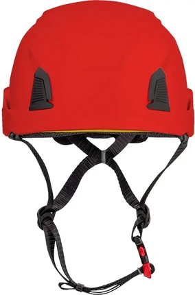 PIP Traverse Vented Industrial Climbing Helmet with Wheel Ratchet Adjustment and 4-Point Chin Str...