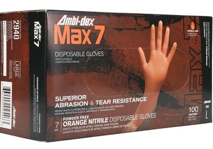 PIP Ambi-Dex Heavy Duty 7 Mil Textured Nitrile Powder Free Gloves