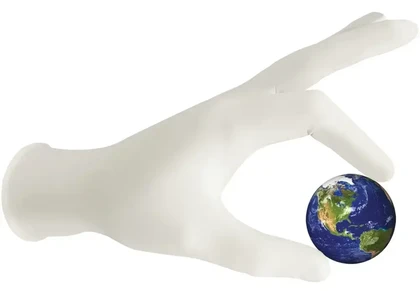 Global Glove Premium 5 Mil Latex 9.5" Powder Free Gloves