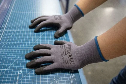 Majestic 3228 SuperDex Micro Foam Nitrile Palm Coated Gloves on Nylon Shell