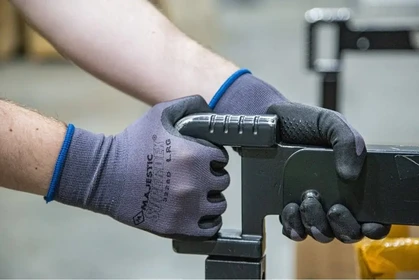 Majestic 3228D SuperDex Micro Foam Nitrile Palm Coated Gloves on Nylon Shell