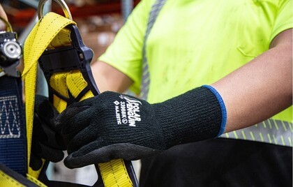 Majestic 3396 Black Polar Penguin Winter Lined Napped Terry Gloves - Cut Level A2