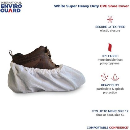 Enviroguard Heavy Duty CPE Shoe Covers