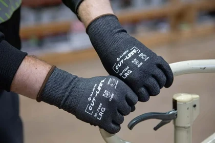 Majestic 35-7465 Cut-Less Watchdog Foam Nitrile Palm Gloves - Cut Level A4