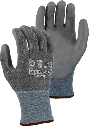 Majestic 35-7505 Cut-Less Korplex 18 Gauge Gloves with PU Palm - Cut Level A5