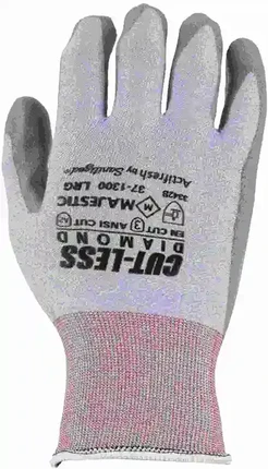 Majestic 37-1300 Cut-Less 18 Gauge Dyneema Glove with PU Palm - Cut Level A2