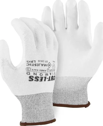 Majestic 37-3435 Dyneema White Gloves - Cut Level A3