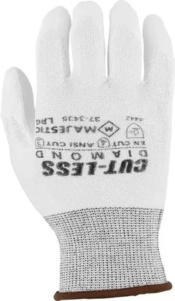 Majestic 37-3435 Dyneema White Gloves - Cut Level A3