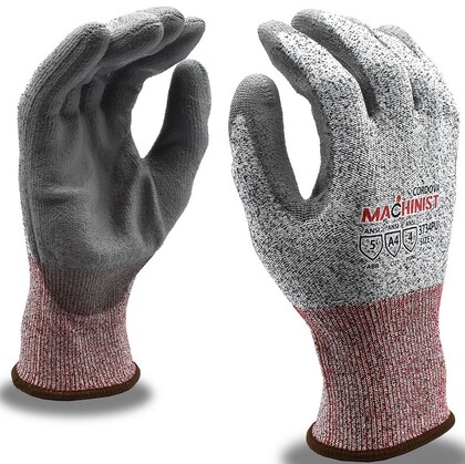Cordova 3734PU HPPE Safety Machinist Gloves - Cut Level A4