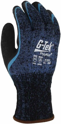PIP 41-8014 G-Tek PolyKor Winter Lined Gloves with Double-Dip Latex MicroSurface Grip