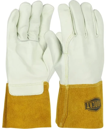 PIP 6010 Ironcat Premium Top Grain Cowhide Leather Mig Welder's Gloves - Kevlar Stitching, Leathe...