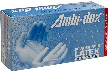 PIP Ambi-Dex Premium 5 Mil Latex Powder Free Gloves