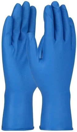 PIP Grippaz Plus Premium 8 Mil Nitrile Powder Free Gloves with Textured Fish Scale Grip