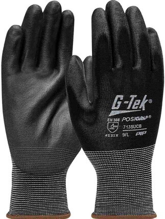 PIP 713SUCG/713SUCB G-Tek PosiGrip PU Coated Flat Grip Gloves