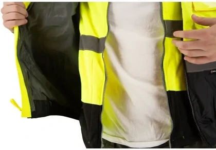 Majestic 8 in 1 Hi Vis Waterproof Jacket - ANSI 3, R