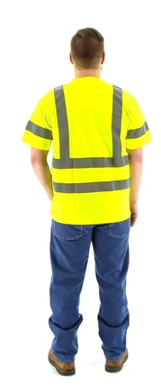 Majestic Hi Vis Short Sleeve Shirt w/ Pocket - ANSI 3
