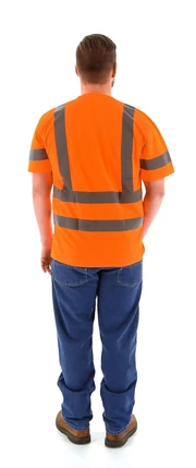 Majestic Hi Vis Short Sleeve Shirt w/ Pocket - ANSI 3