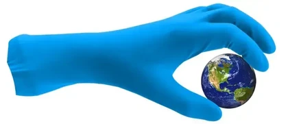 Global Glove HD 8 Mil Nitrile Exam 11" Length Powder Free Gloves