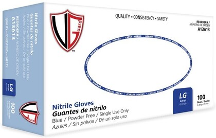 Vanguard 3.5 Mil Nitrile Powder Free Gloves