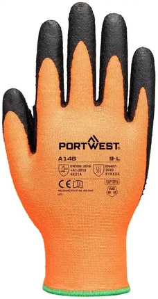 Portwest A148 Nitrile High Dotted Cut Resistant Gloves - ANSI Cut Level A2