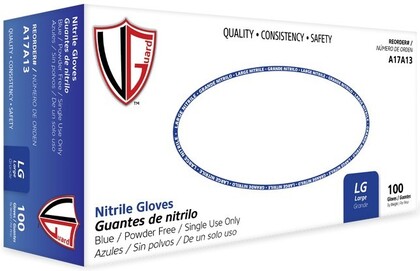 Vanguard 4 Mil Nitrile Powder Free Gloves