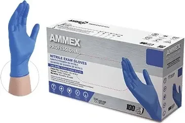 Ammex Economy 3 Mil Nitrile Exam Powder Free Gloves