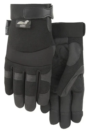 Majestic 2139BK Black Armor Skin Reinforced Gloves