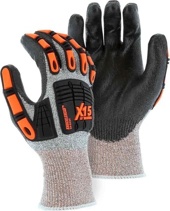 Majestic 34-5337 Knucklehead Impact Protection Dyneema Gloves - Cut Level A3