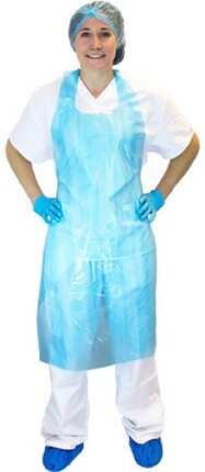 Safety Zone 1 Mil  28" X 46" Waterproof Polyethylene Aprons - Bagged