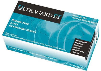 Ultragard Heavy Duty 13 Mil Latex Exam Powder Free Gloves