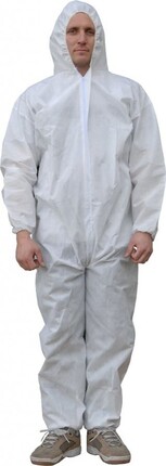 Tian's Microporous White Coveralls with Hood