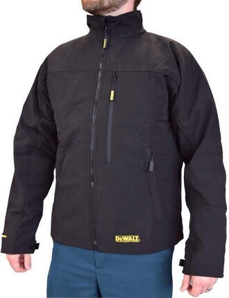 DeWalt DCHJ060ABB Black Heated Soft Shell Work Jacket - Battery Not Included