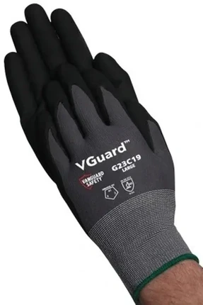 Vanguard G23C1 Micro-Foam Nitrile Coated Touchscreen Gloves