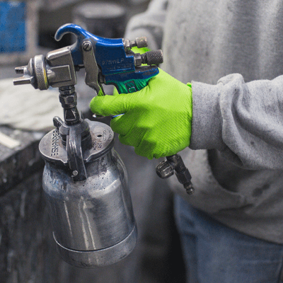 Ammex Gloveworks HD 8 Mil Diamond Grip Nitrile Powder Free Gloves