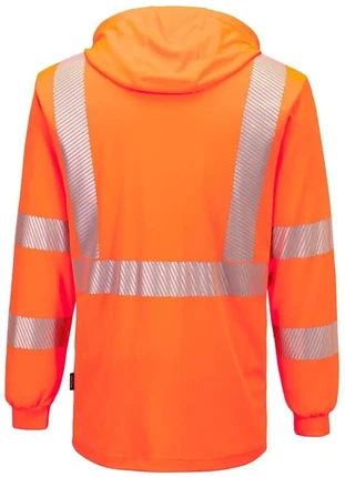Portwest Hi Vis Lightweight Hooded Long Sleeve T-Shirt