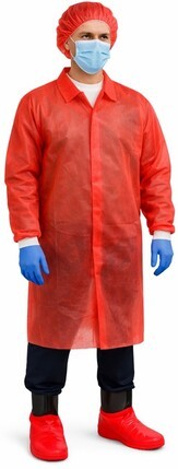 Keystone Hook and Loop Polypropylene Lab Coats